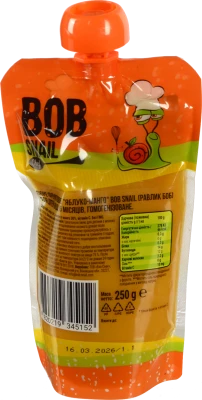 Пюре для дітей від 5міс фруктове Яблуко-манго Baby Bob Snail д/п 250г