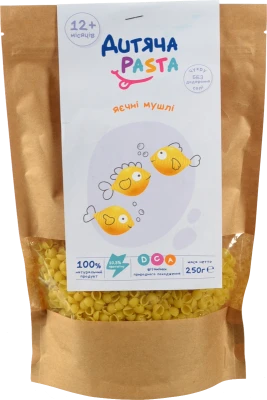 Макаронні вироби Дитяча Pasta 250г яєчні мушлі