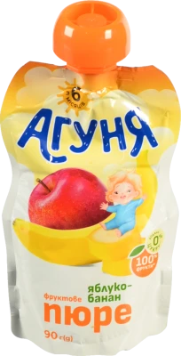 Пюре Агуня 90г яблуко банан