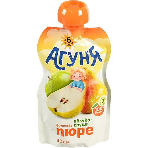 Пюре Агуня 90г яблуко груша