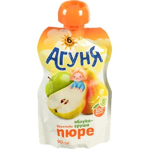 Пюре Агуня 90г яблуко груша