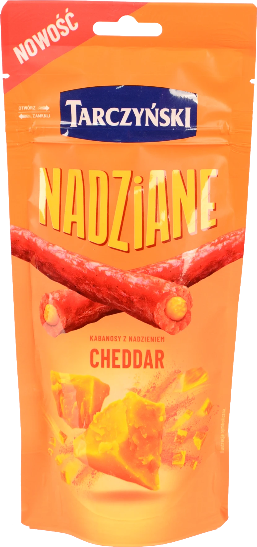 Ковбаски Tarczynski 95г кабаносі сушені сир чеддер