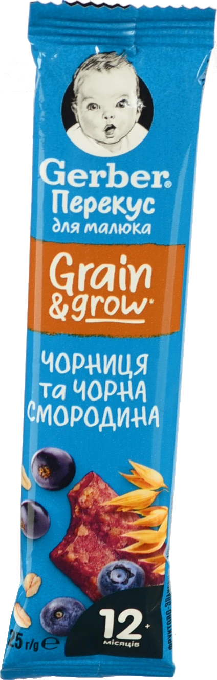 Батончик Gerber 25г чорниця смородина