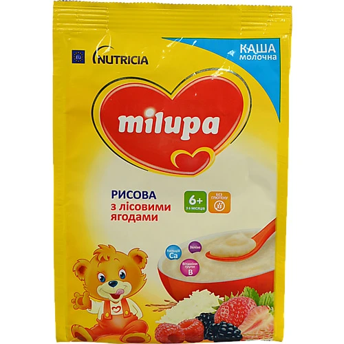 Каша Milupa рисова з лісовими ягодами 210г (6+ місяців)