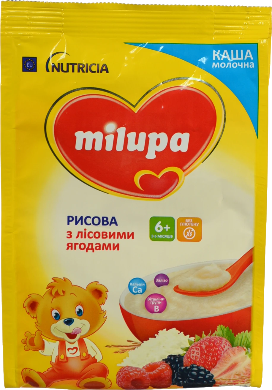 Каша Milupa рисова з лісовими ягодами 210г (6+ місяців)