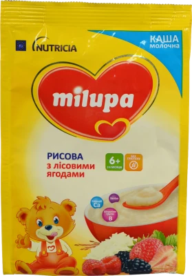 Каша Milupa рисова з лісовими ягодами 210г (6+ місяців)