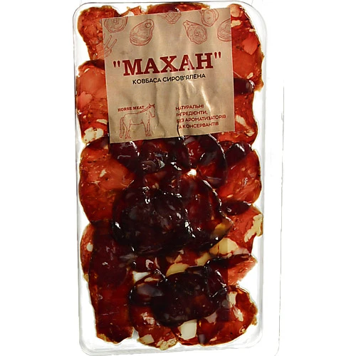 Ковбаса сиров’ялена «Махан» з конини, 50 г, у вакуумній упаковці