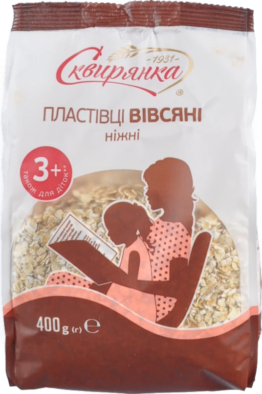 Пластівці вівсяні ніжні Сквирянка 400г