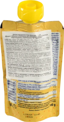 Пюре для дітей від 6міс фруктово-ягідне Яблуко з грушею та обліпихою Hamanek д/п 100г