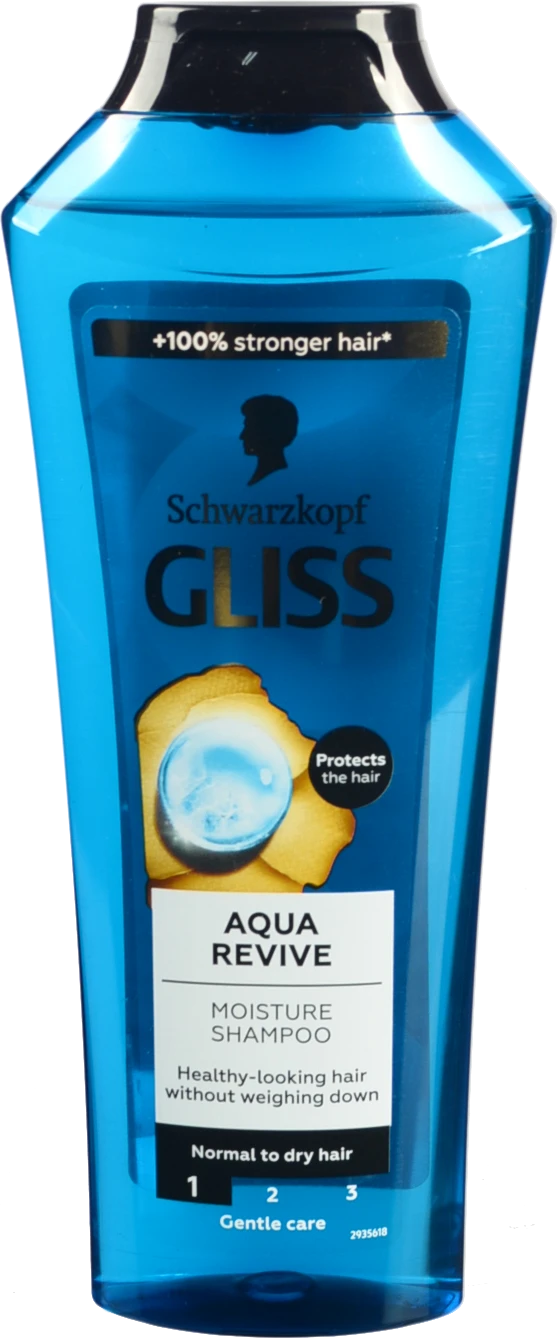 Шампунь для нормального та сухого волосся зволожуючий Aqua Revive Gliss 400мл