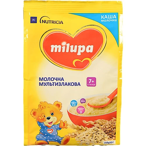 Каша Milupa 210г молочна суха швидкорозчинна 7м+
