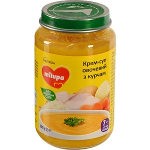 Крем-суп для дітей від 7міс овочевий з курчам Milupa с/б 200г