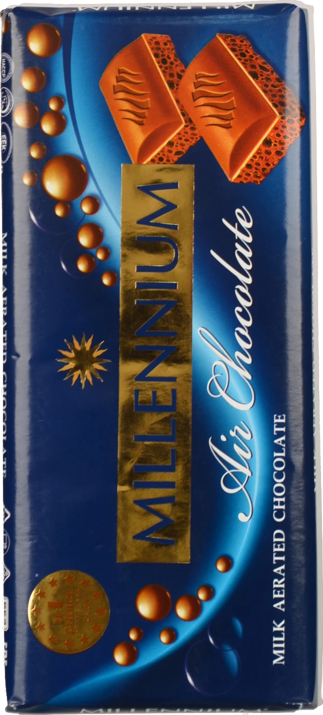 Шоколад молочний пористий Millennium м/у 85г