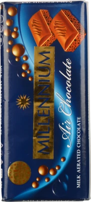 Шоколад молочний пористий Millennium м/у 85г