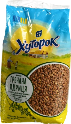 Крупа гречана ядриця Хуторок 800г