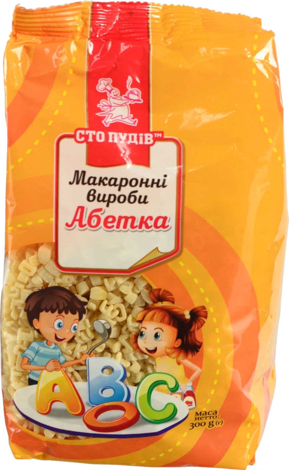 Макаронні вироби Абетка Сто пудів 300г
