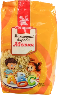 Макаронні вироби Абетка Сто пудів 300г