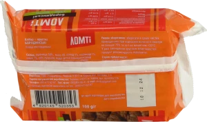 Хлібці Ломті хрусткі цільнозернові бородинські, 100 г