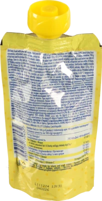 Пюре для дітей від 4міс з груш і бананів з вітаміном С Hamanek д/п 120г