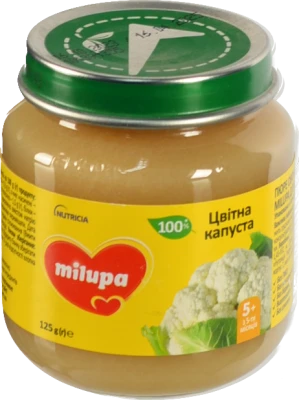 Пюре для дітей від 5міс овочеве Цвітна капуста Milupa с/б 125г