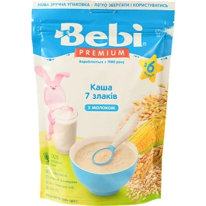 Каша молочна для дітей від 6міс 7 злаків Premium Bebi д/п 200г