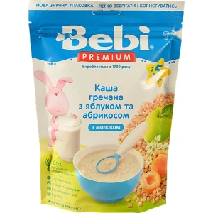 Каша дитяча молочна від 5 міс Гречка курага яблуко Premium Bebi к/у 200г