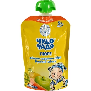 Пюре Чудо Чадо 90г яблуко цукор вітаміни
