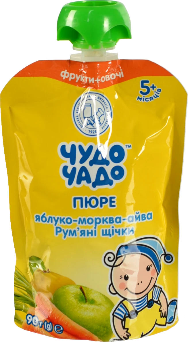 Пюре Чудо Чадо 90г яблуко цукор вітаміни
