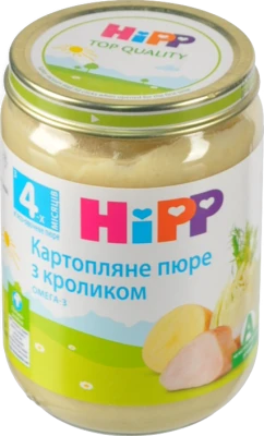 Пюре HiPP 190г картопля з кроликом