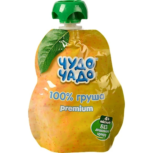 Пюре для дітей від 4міс натуральне стерилізоване Груша Premium Чудо-Чадо д/п 90г