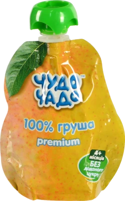 Пюре для дітей від 4міс натуральне стерилізоване Груша Premium Чудо-Чадо д/п 90г
