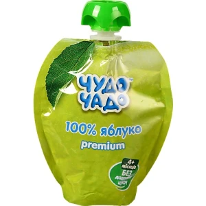 Пюре для дітей від 4міс натуральне стерилізоване Яблуко Premium Чудо-Чадо д/п 90г