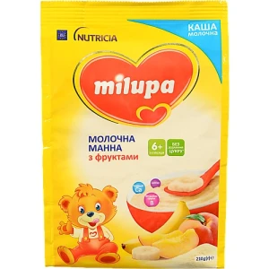 Каша Milupa манна з фруктами 210г (6м+)