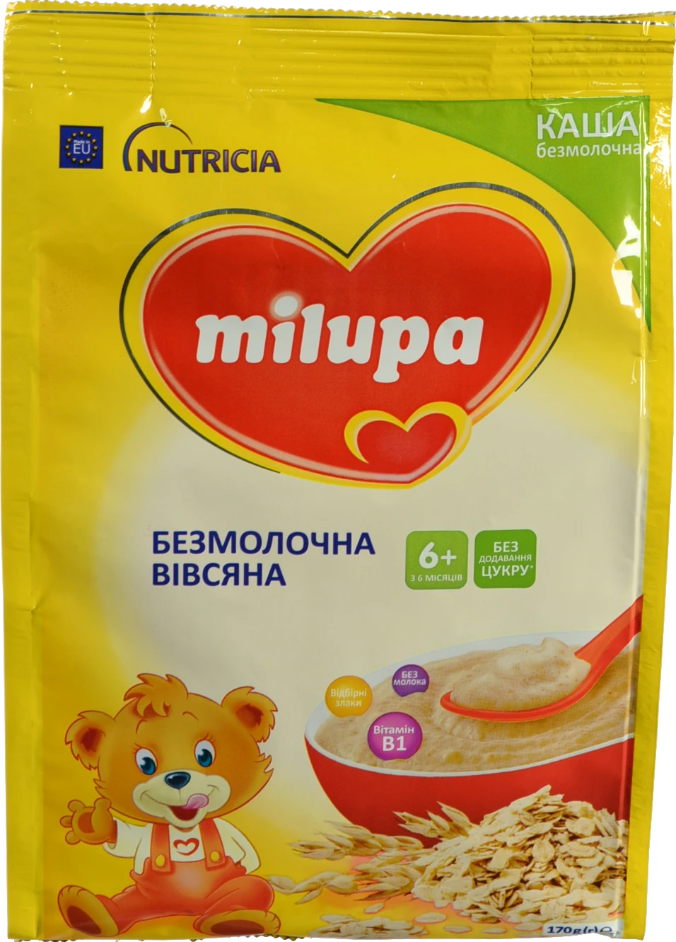 Каша безмолочна для дітей від 6міс суха вівсяна Milupa м/у 170г