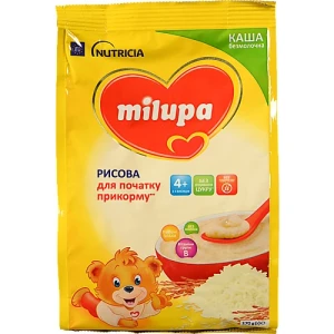 Каша безмолочна для дітей від 4міс суха рисова Milupa м/у 170г