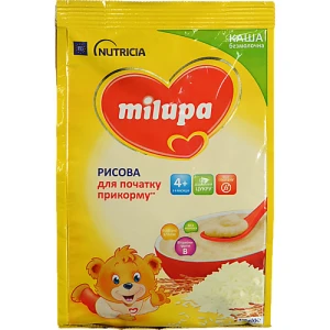 Каша безмолочна для дітей від 4міс суха рисова Milupa м/у 170г