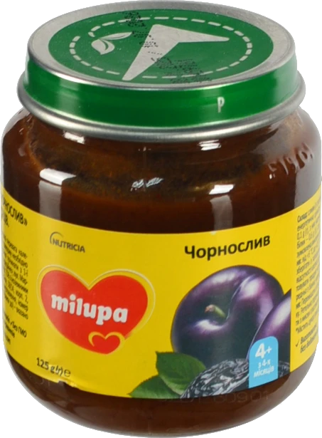 Пюре для дітей від 4міс фруктове Чорнослив Milupa с/б 125г