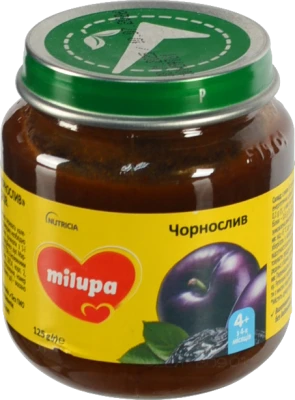 Пюре для дітей від 4міс фруктове Чорнослив Milupa с/б 125г