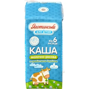Каша 2% для дітей від 6міс молочно-рисова Яготинське для дітей т/п 200г