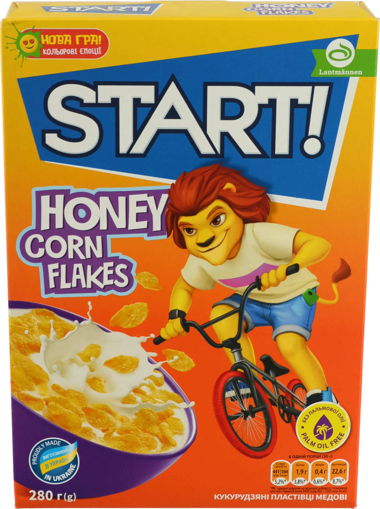 Пластівці кукурудзяні медові Start! 280г