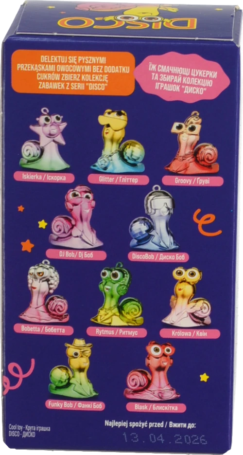 Набір Цукерки натуральні фруктові Apple-pear Rolls 20г + іграшка Bob Snail к/у 1шт