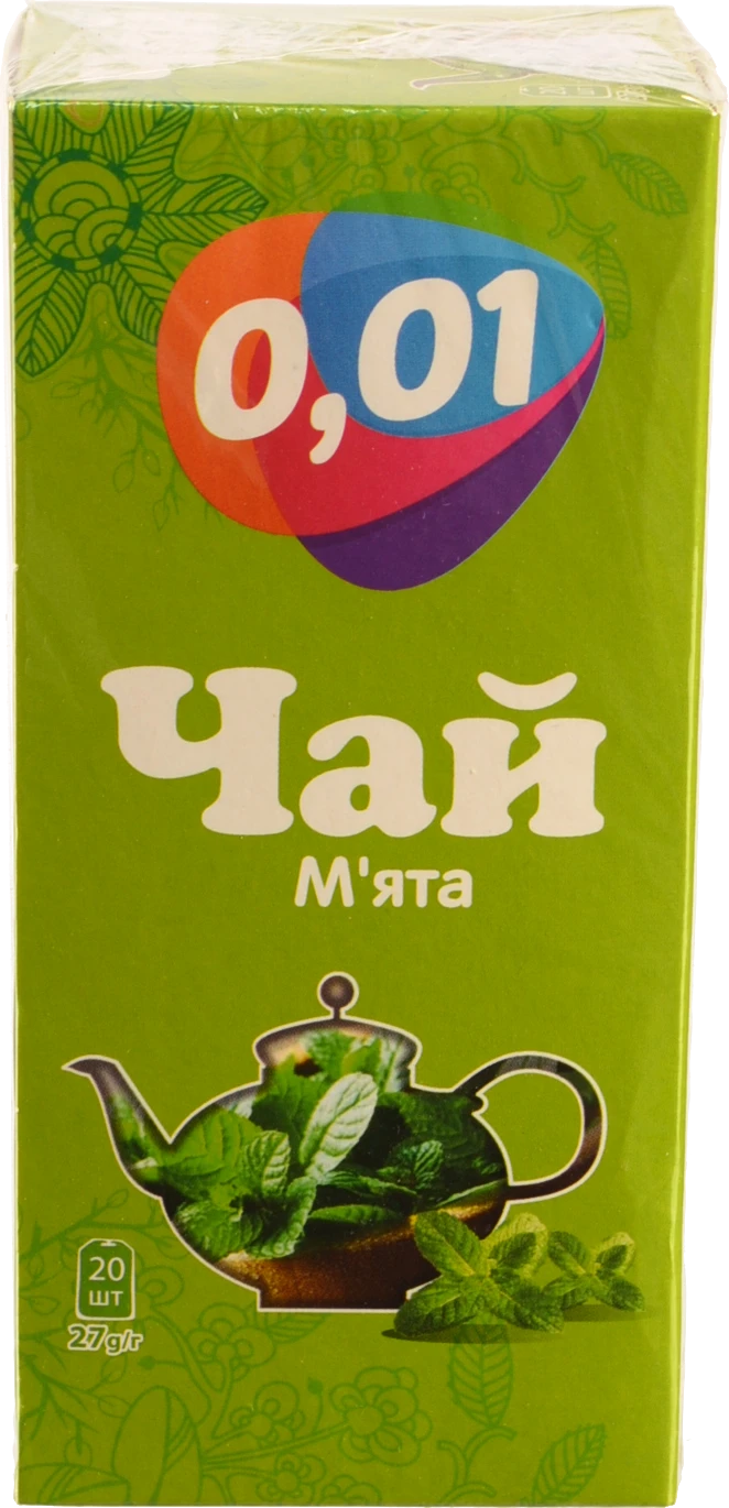 Чай 0.01 20п м'ята