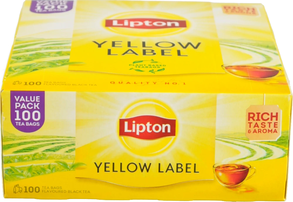 Чай Lipton 100п чорний Yellow Label