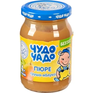 Пюре для дітей від 4 міс. Груша-яблуко Чудо-Чадо с/б 170г