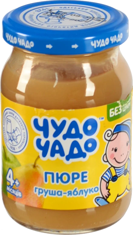 Пюре для дітей від 4 міс. Груша-яблуко Чудо-Чадо с/б 170г