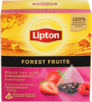 Чай чорний байховий зі шматочками лісових ягід Forest Fruit Lipton к/у 20х1.7г