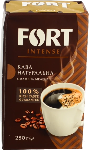 Кава натуральна смажена мелена Fort в/у 250г