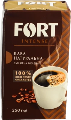 Кава натуральна смажена мелена Fort в/у 250г