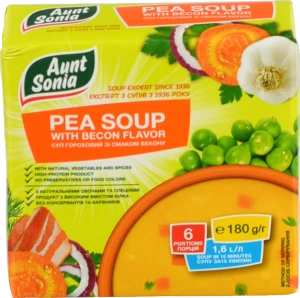 Суп гороховий з беконом Тьотя Соня 180г