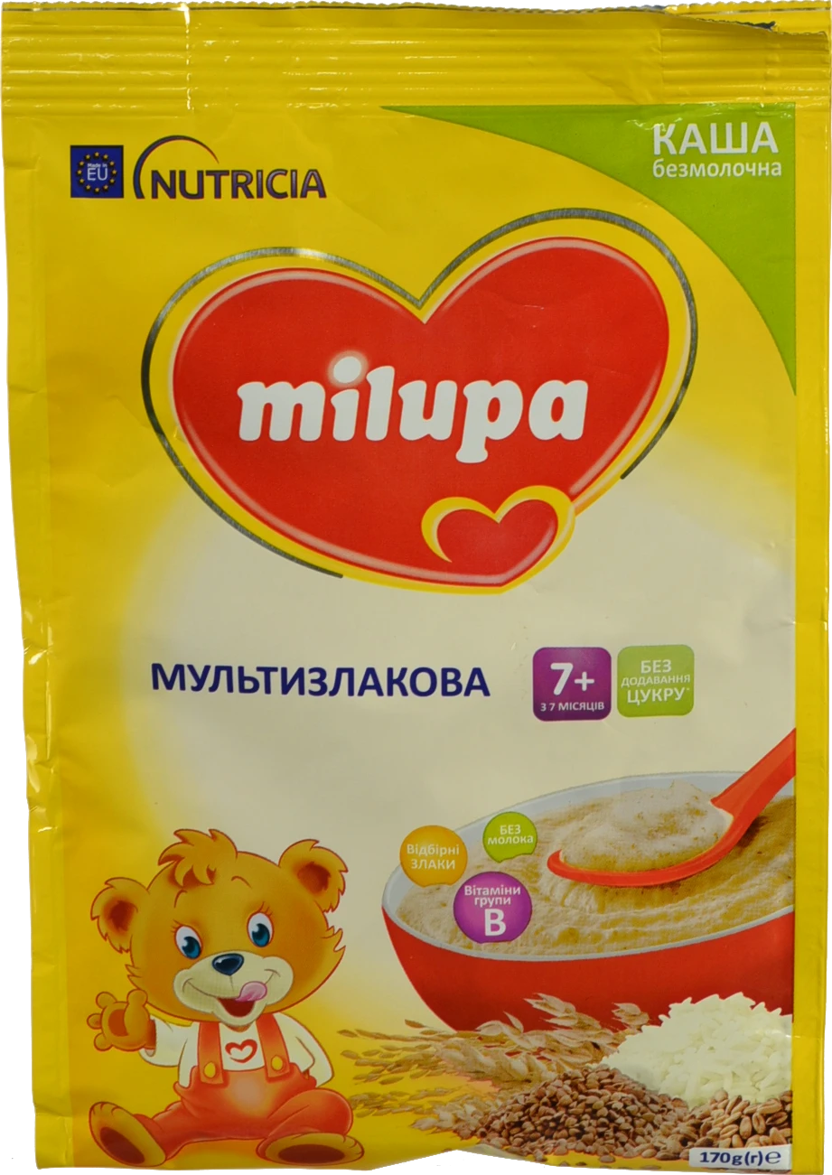 Каша безмолочна для дітей від 7міс суха мультизлакова Milupa м/у 170г